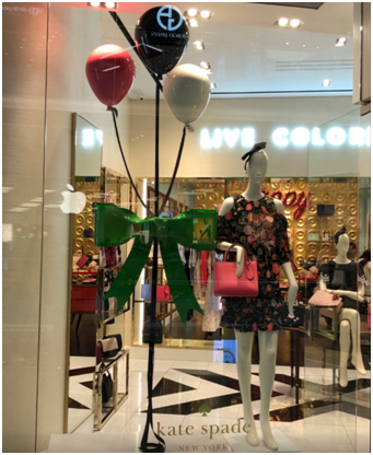 Kate Spade Window Display Spring KATE SPADE 2018 Spring window display prop produced by us - vmwd.com